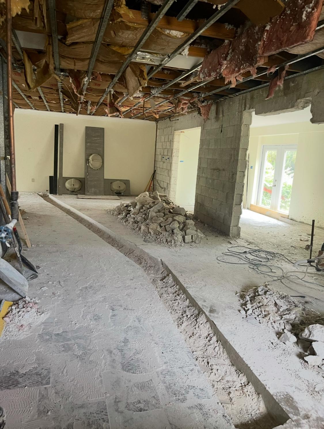 Kitchen Cabinet Installation - initial state